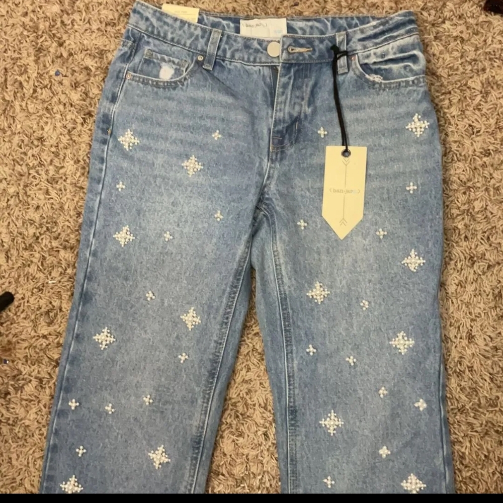 Embellished Blue Jeans